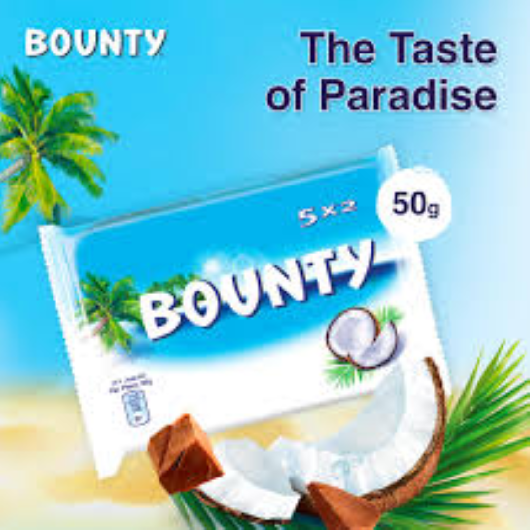 BOUNTY 2X COCONUT 50G